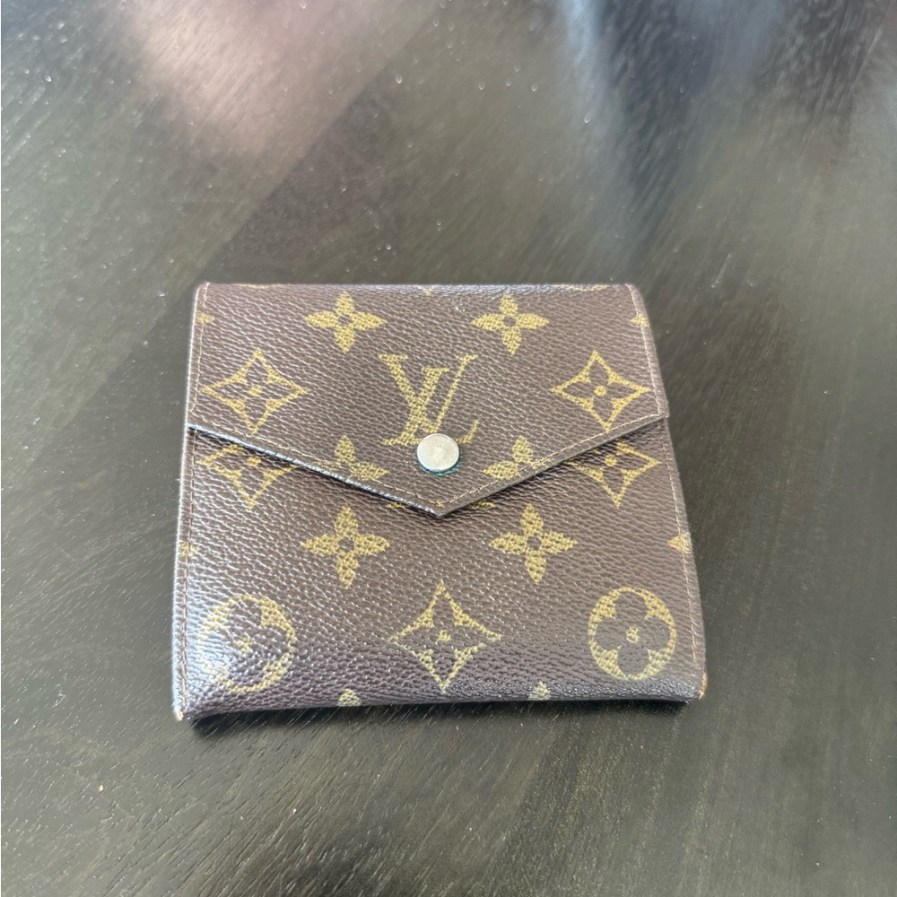 Louis Vuitton Brown and Gold Monogram Wallet